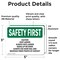 Signmission Safety Culture Sign, 5 in Width, Vinyl Decal, Rectangle OS-2PACK-SF-D-35-L-10564 - alternate 3